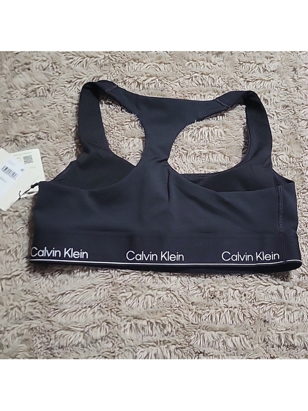 Calvin Klein Black Racerback Bralette size sm - Picture 2 of 6